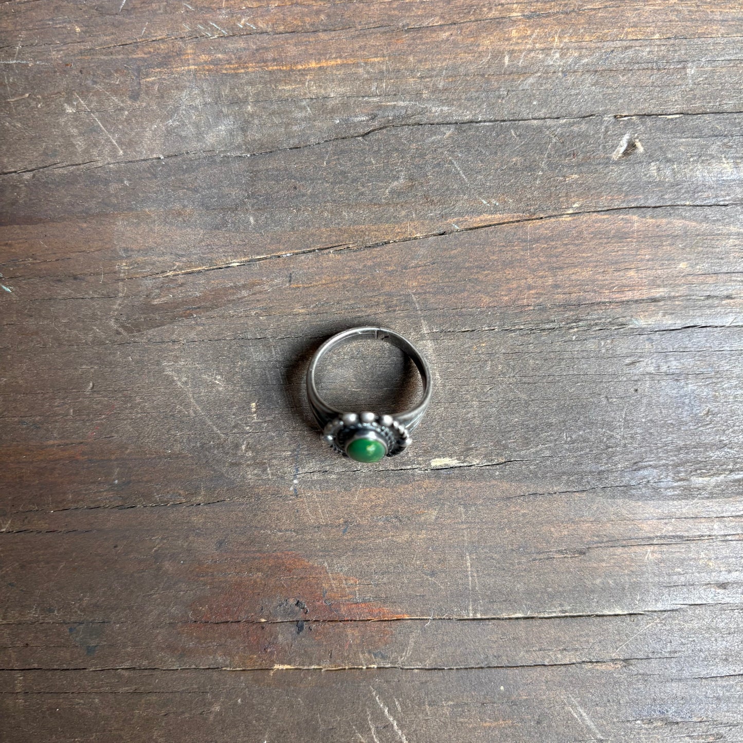 Vintage Sterling Turquoise Oval Ring
