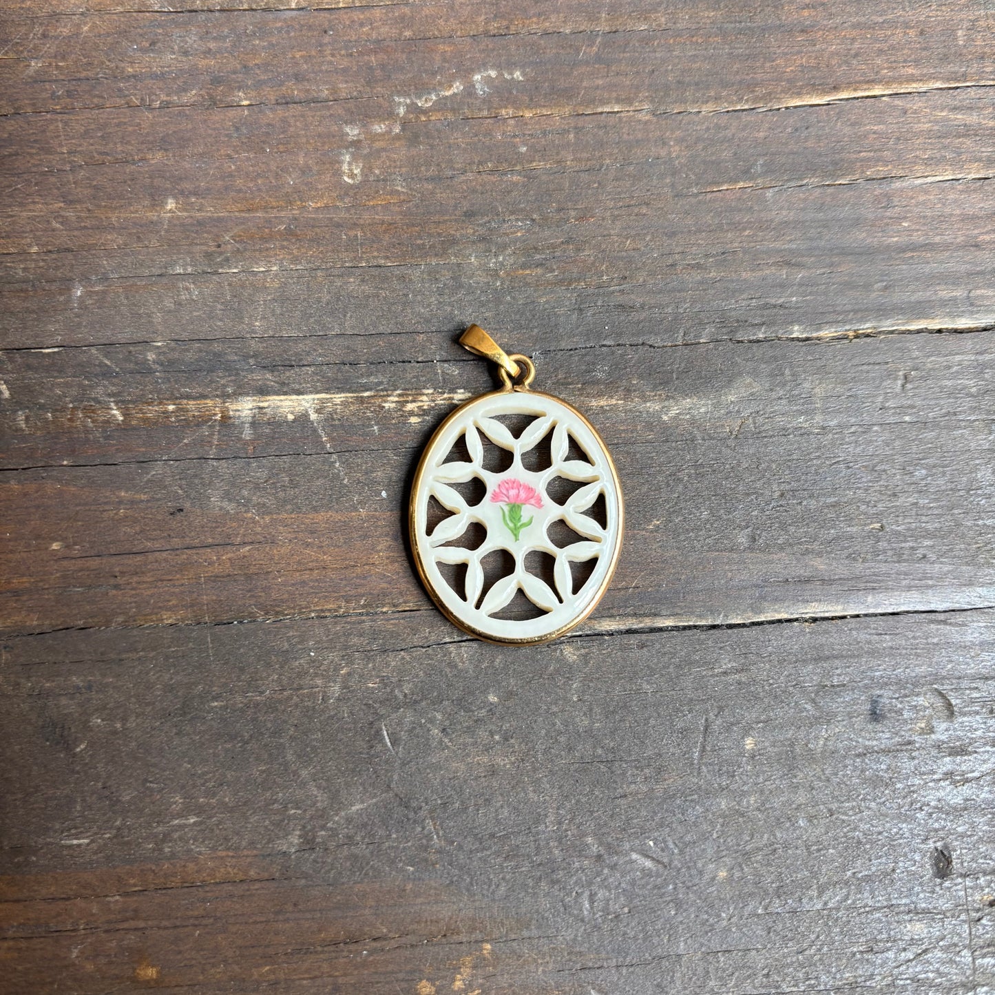Lenox Porcelain Oval Pendant