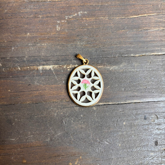 Lenox Porcelain Oval Pendant