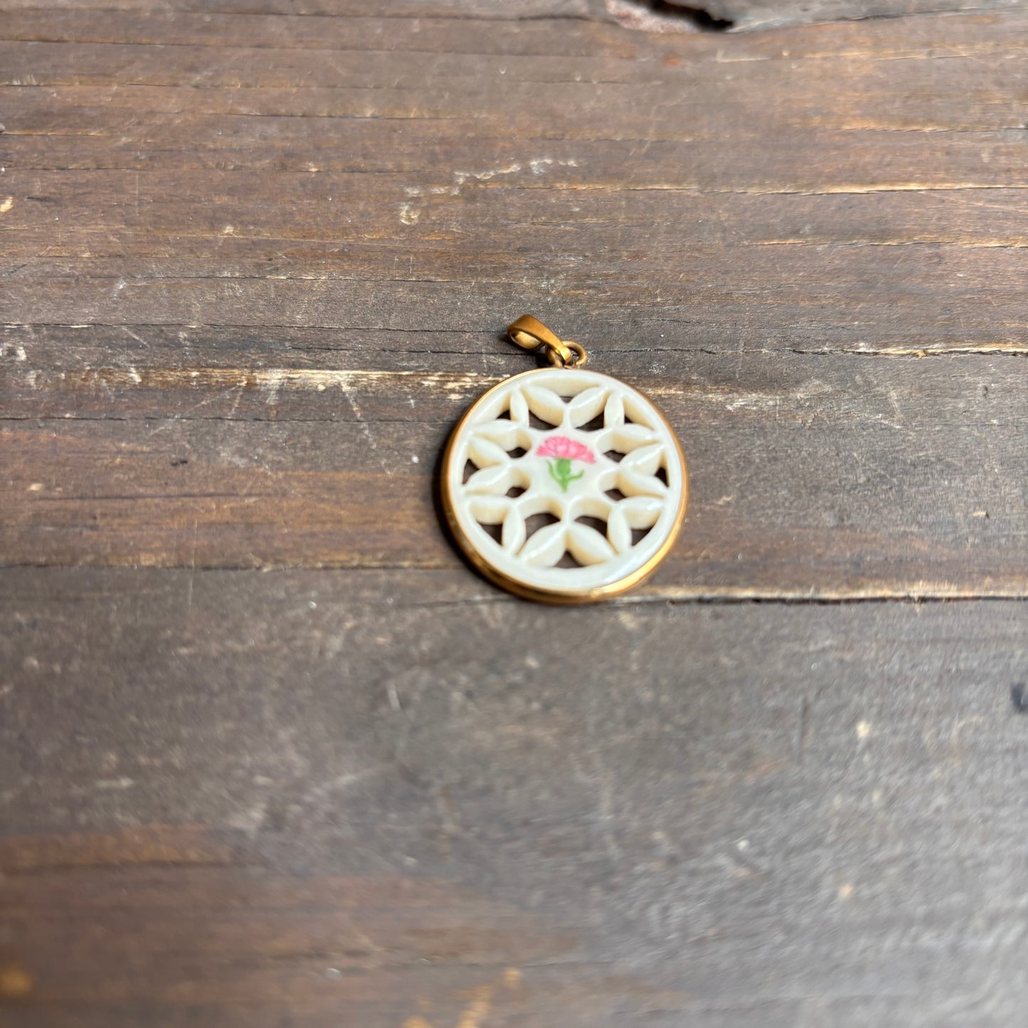 Lenox Porcelain Oval Pendant
