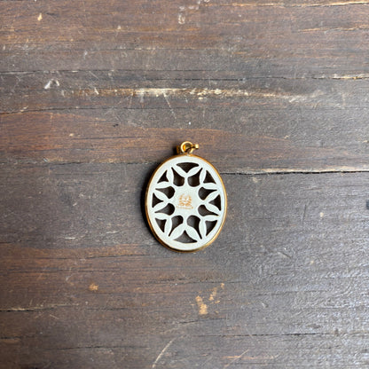 Lenox Porcelain Oval Pendant