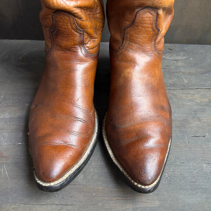 Vintage ACME Tan Leather Boots
