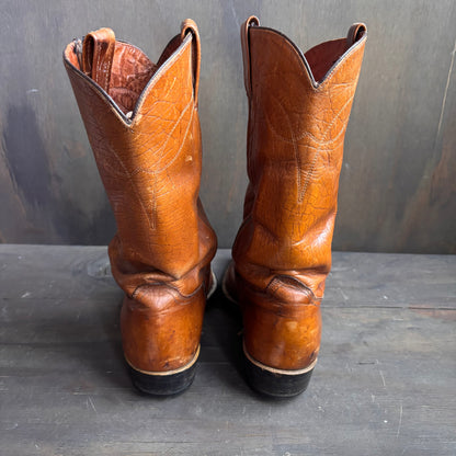 Vintage ACME Tan Leather Boots