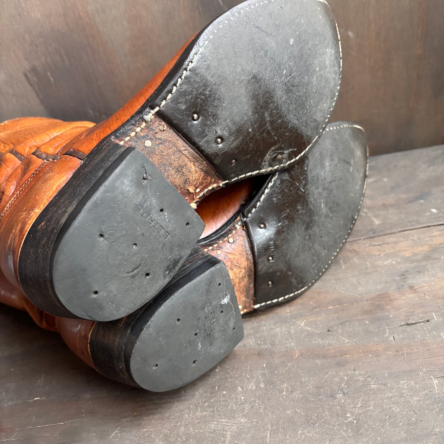 Vintage ACME Tan Leather Boots