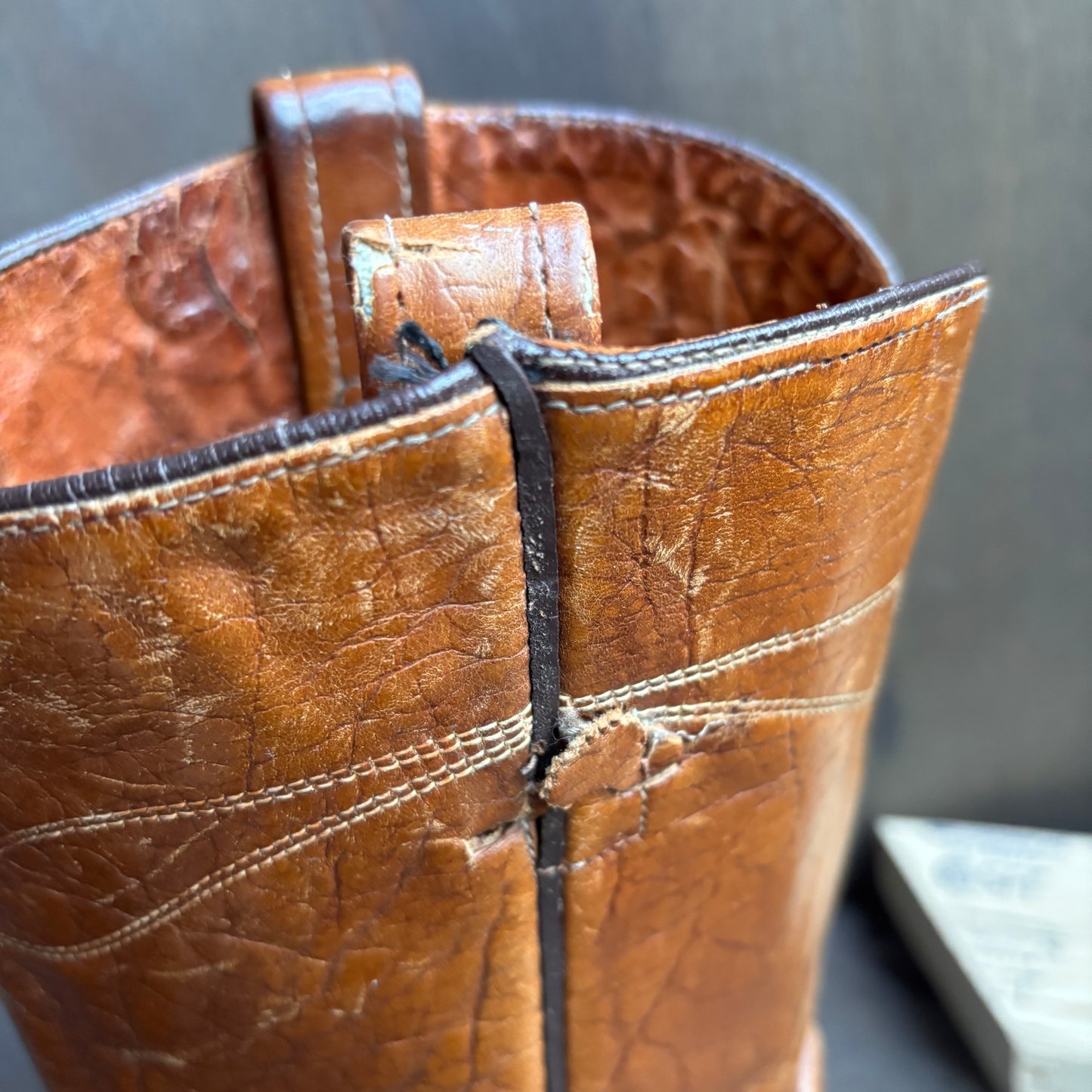 Vintage ACME Tan Leather Boots