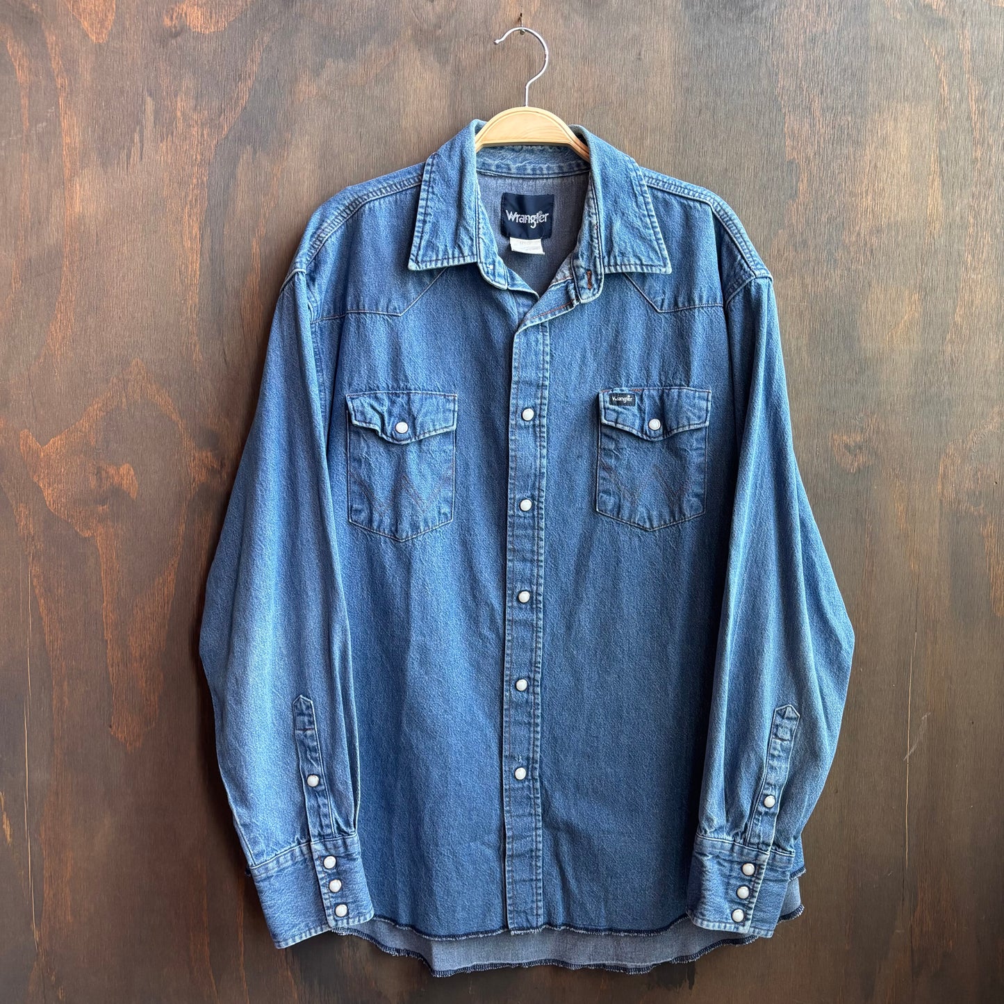 Vintage Wrangler Denim Pearl Snap