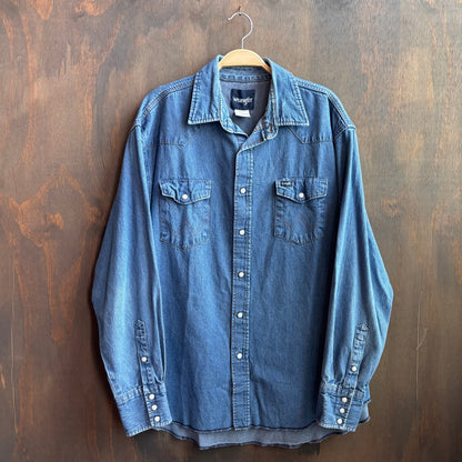 Vintage Wrangler Denim Pearl Snap