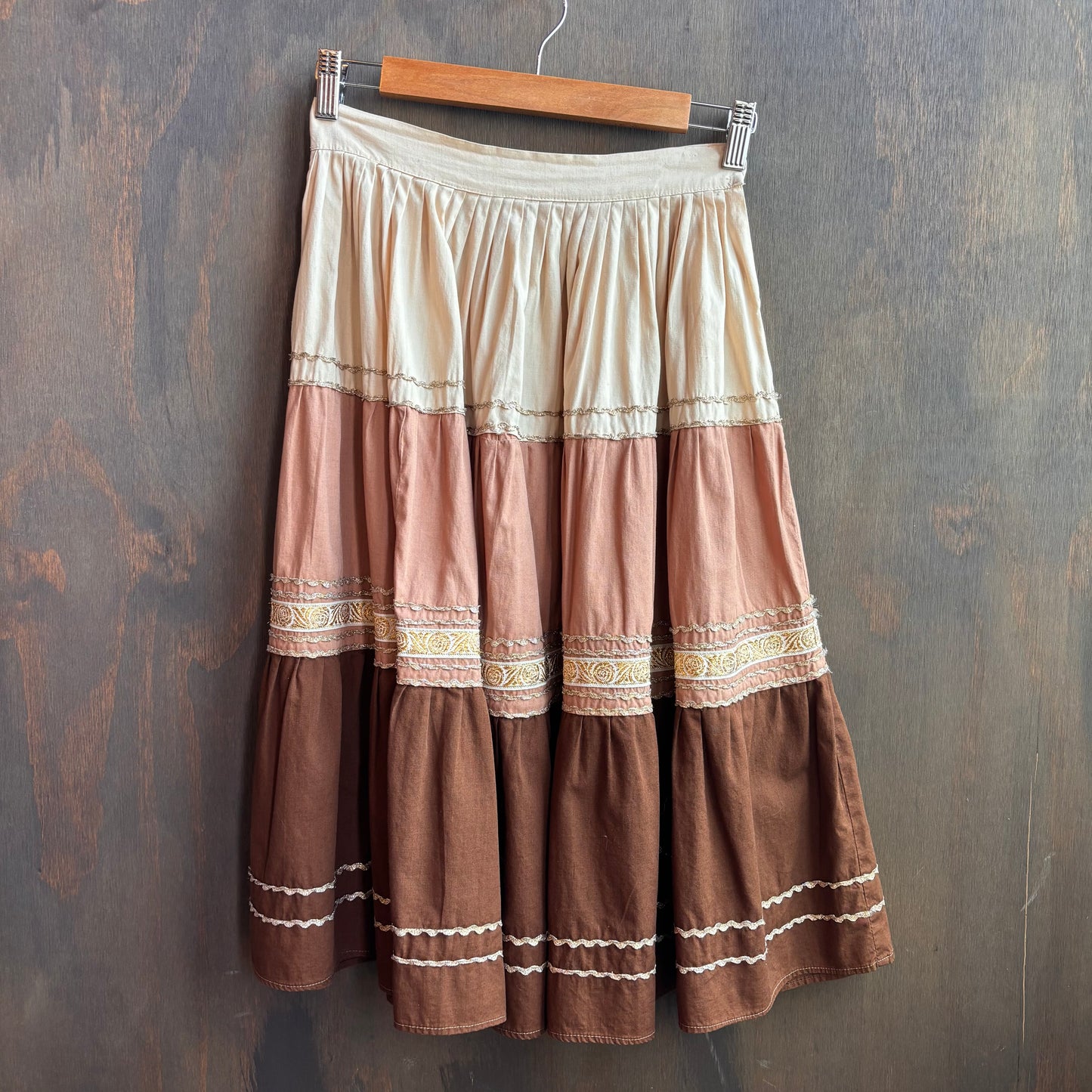 Vintage Brown Square Dancing Set