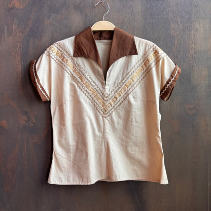 Vintage Brown Square Dancing Set