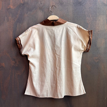 Vintage Brown Square Dancing Set