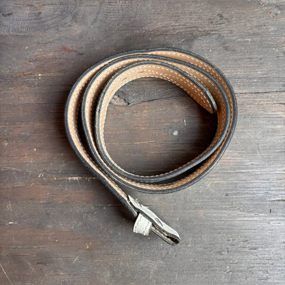 Vintage K-Mart White Leather Belt