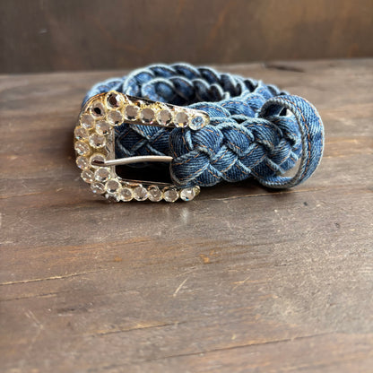 Vintage Braided Denim Belt