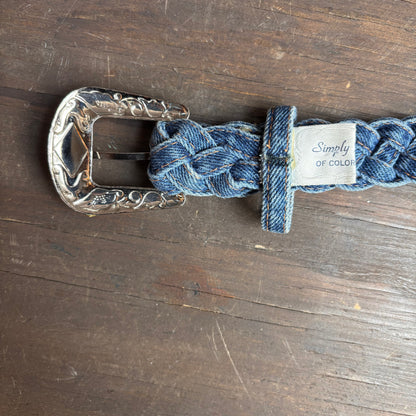 Vintage Braided Denim Belt