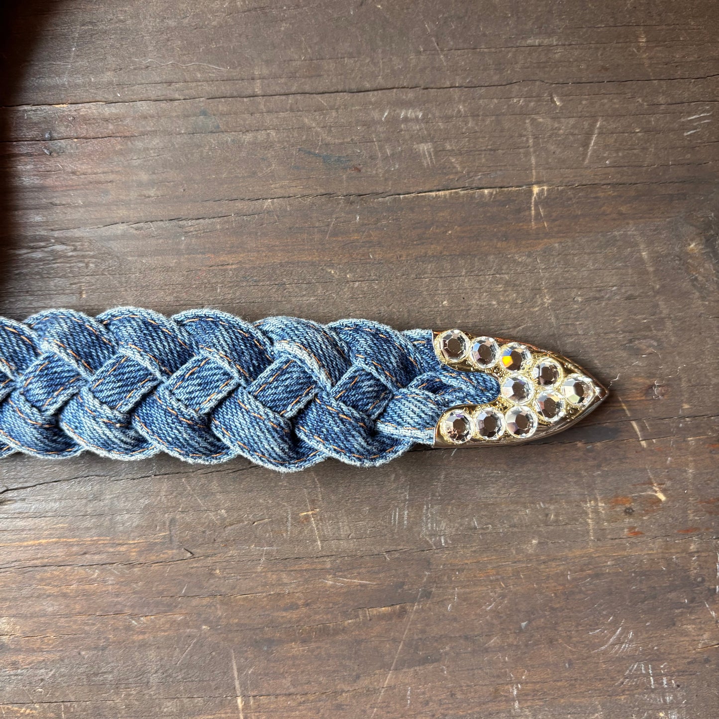 Vintage Braided Denim Belt