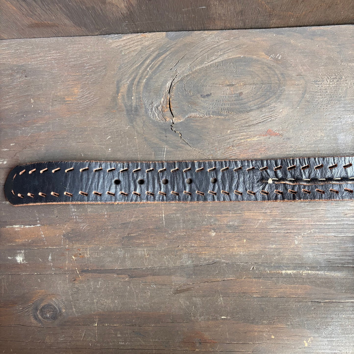 Vintage Lucky Brand Black Leather Belt