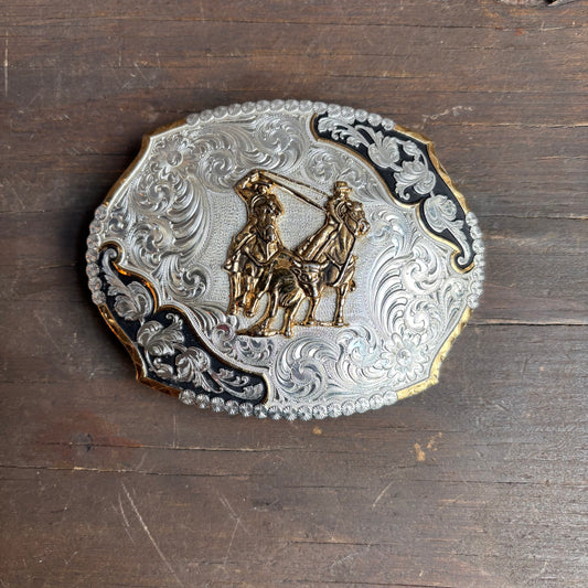 Montana Silversmiths Roping Cowboy Belt Buckle