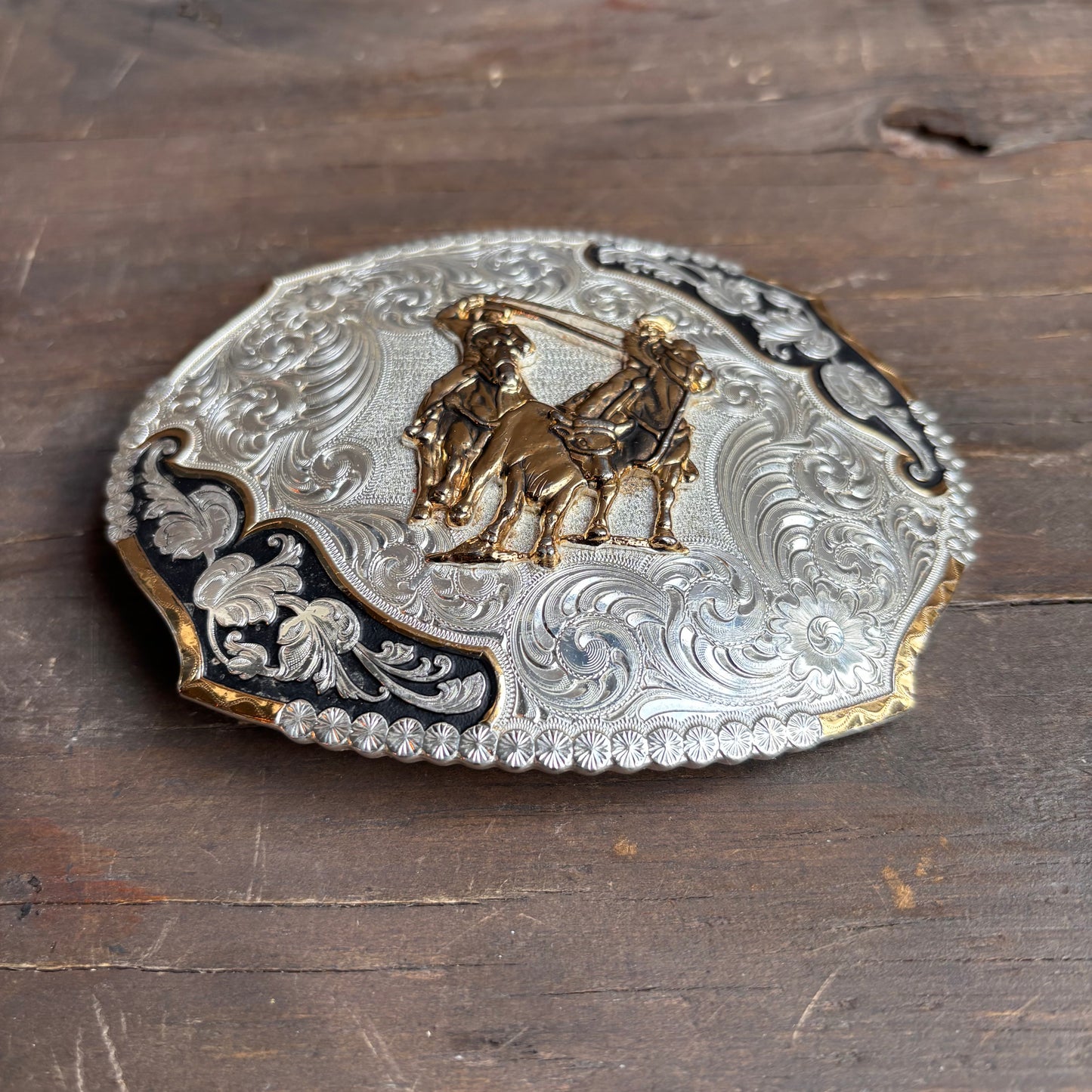 Montana Silversmiths Roping Cowboy Belt Buckle