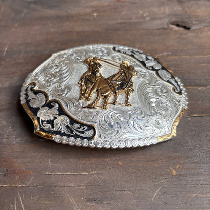 Montana Silversmiths Roping Cowboy Belt Buckle