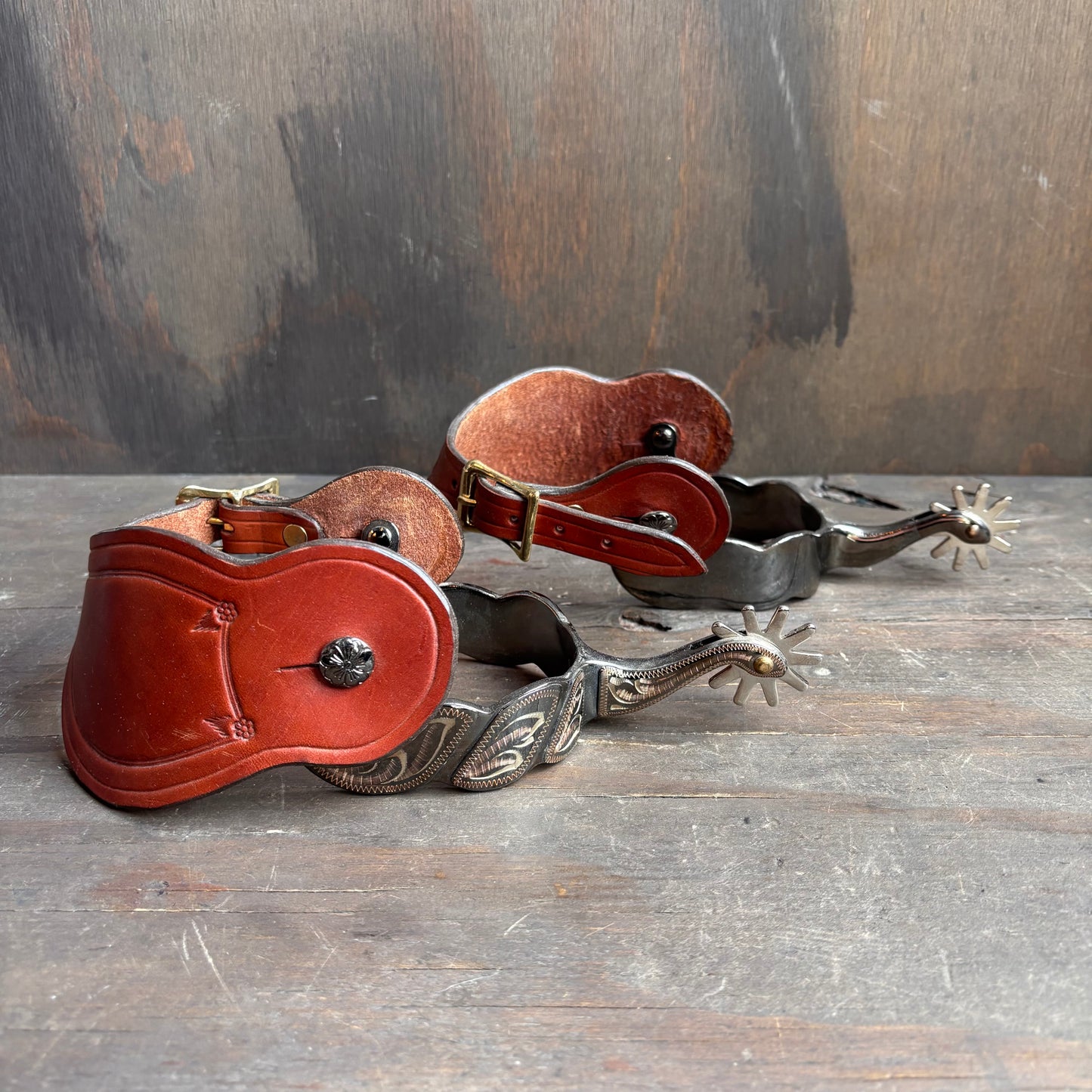 Tan Leather Spurs