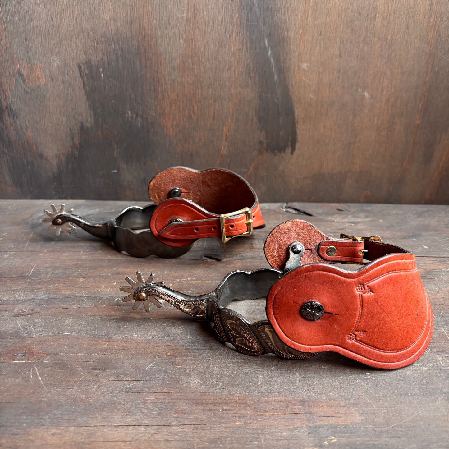 Tan Leather Spurs