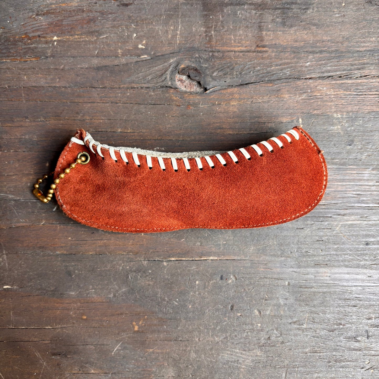 Vintage Leather Canoe Pouch