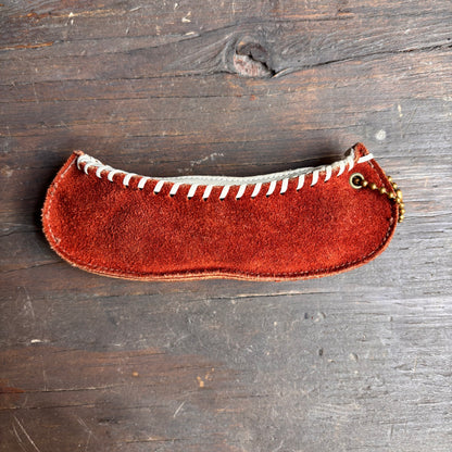 Vintage Leather Canoe Pouch