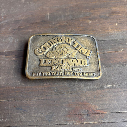 Country Time Lemonade Belt Buckle