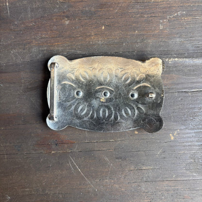 XL Metal Belt Buckle with Stone Diamond