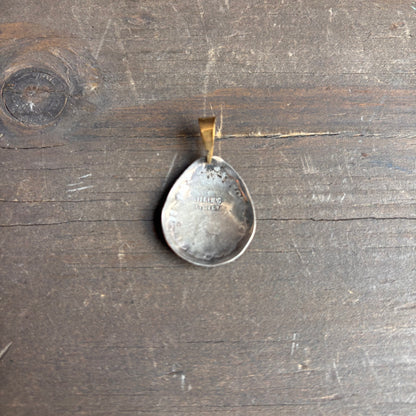 Silver and Gold Kokopelli Pendant