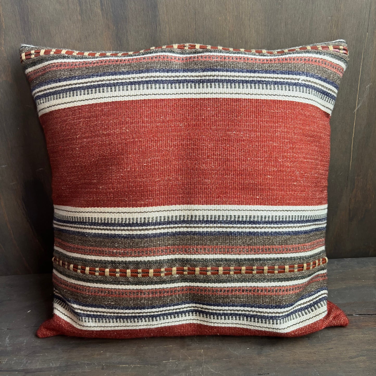 Orange Woven Pillow Set