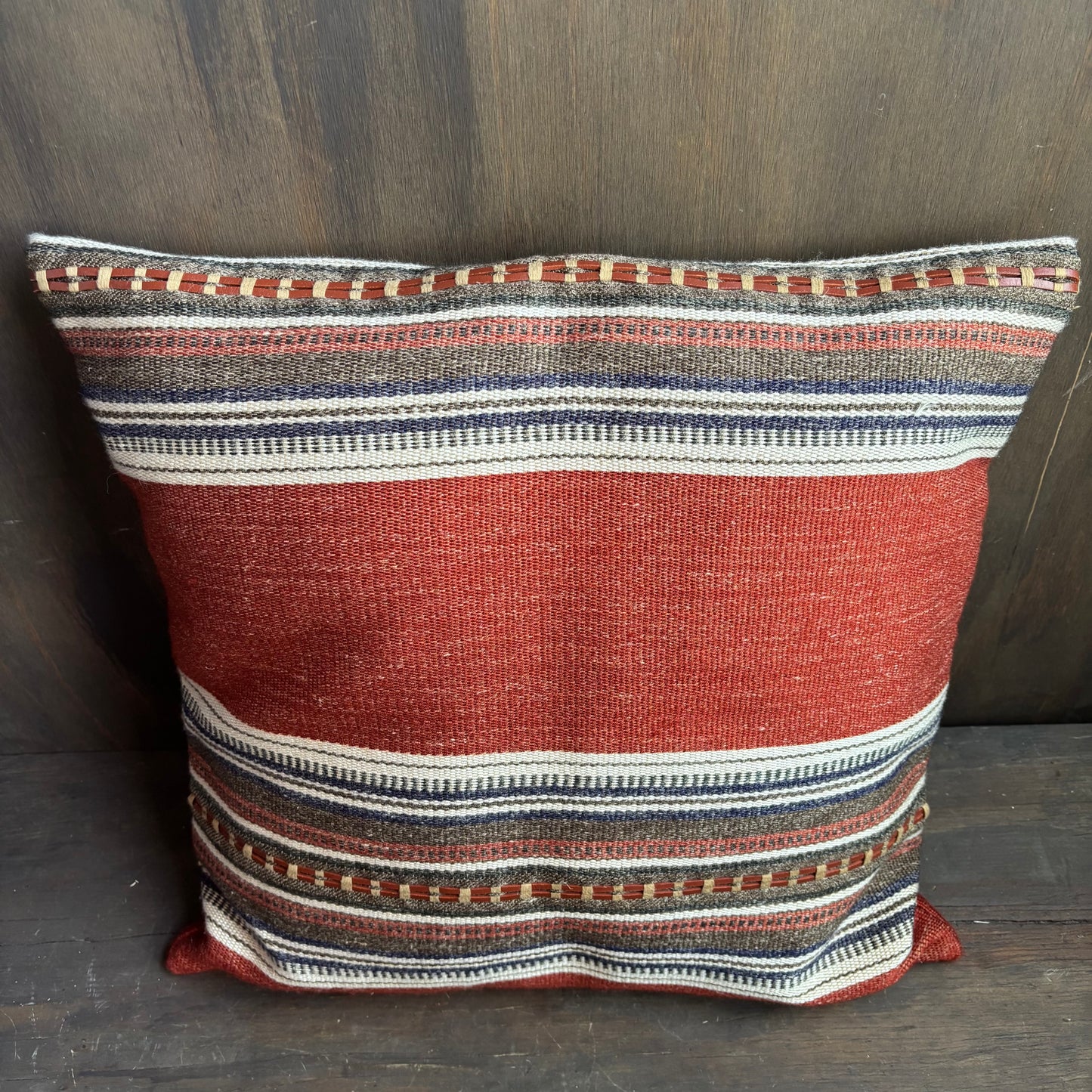 Orange Woven Pillow Set