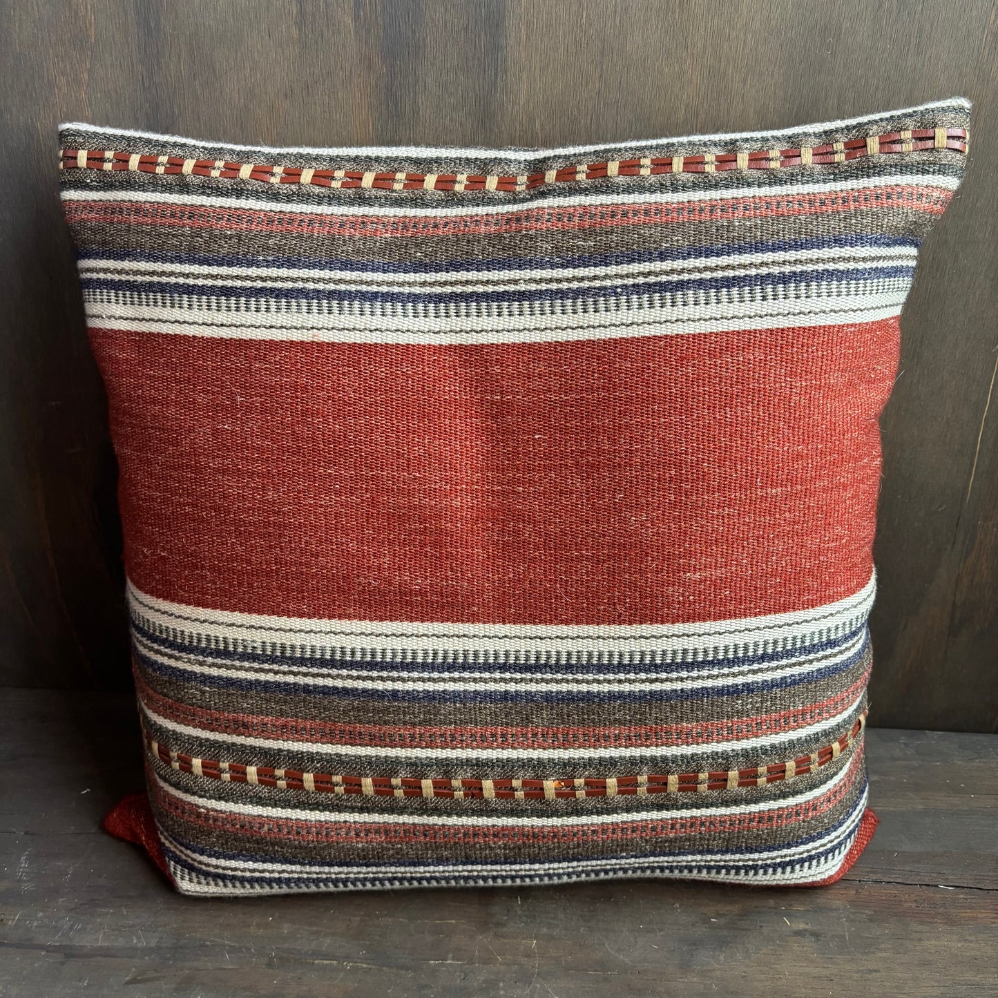 Orange Woven Pillow Set