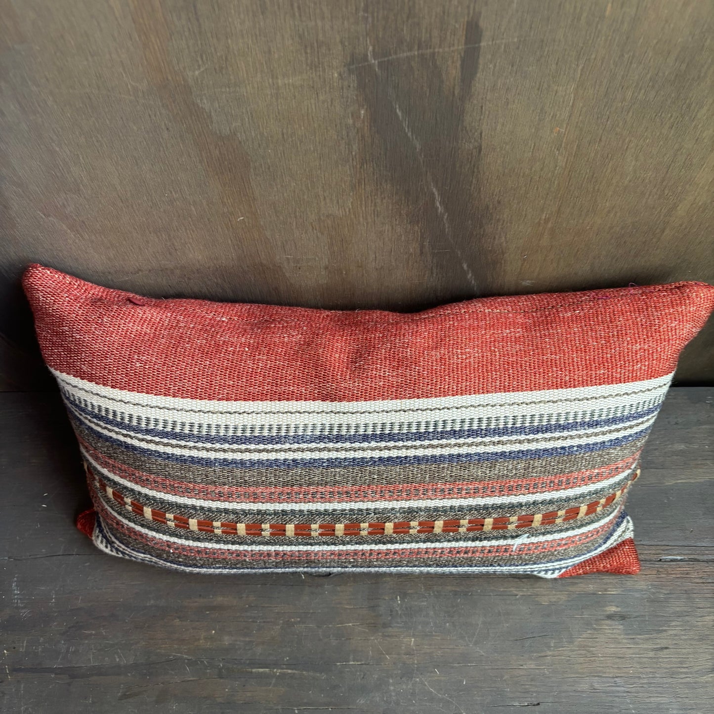 Orange Woven Pillow Set