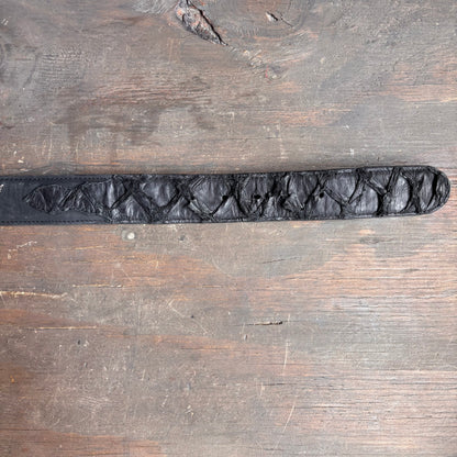Cody James Embellished Black Leather Belt