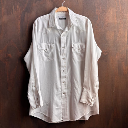Vintage White Pearl Snap