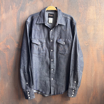 Wrangler Dark Denim Pearl Snap