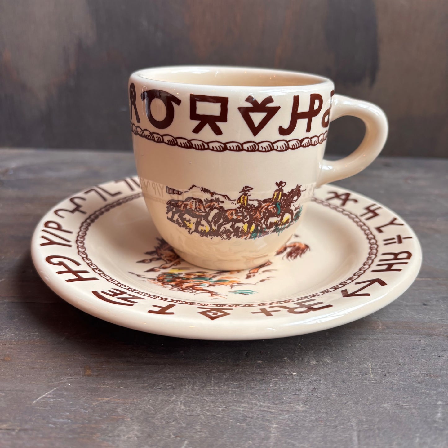 Westward Ho Rodeo Collection Cup and Saucer