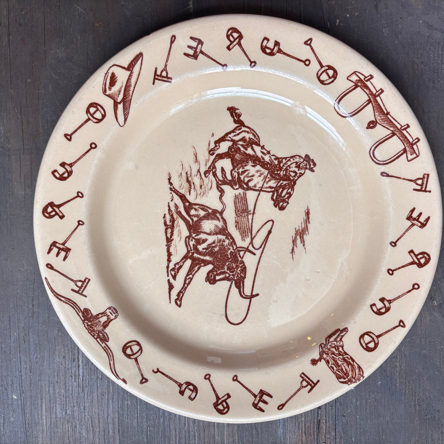 Tepco Western Traveler Plate and Bowl Set