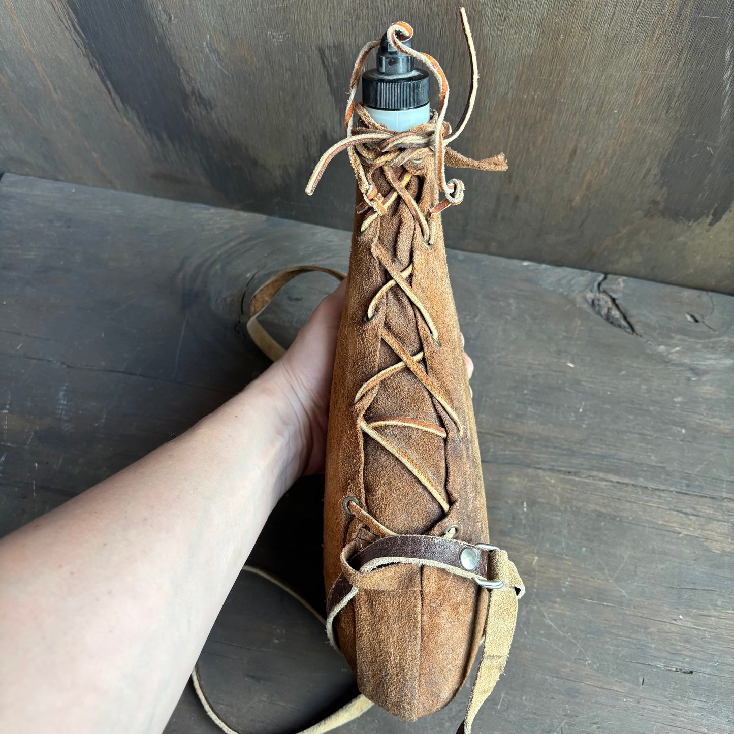 Brown Leather Canteen