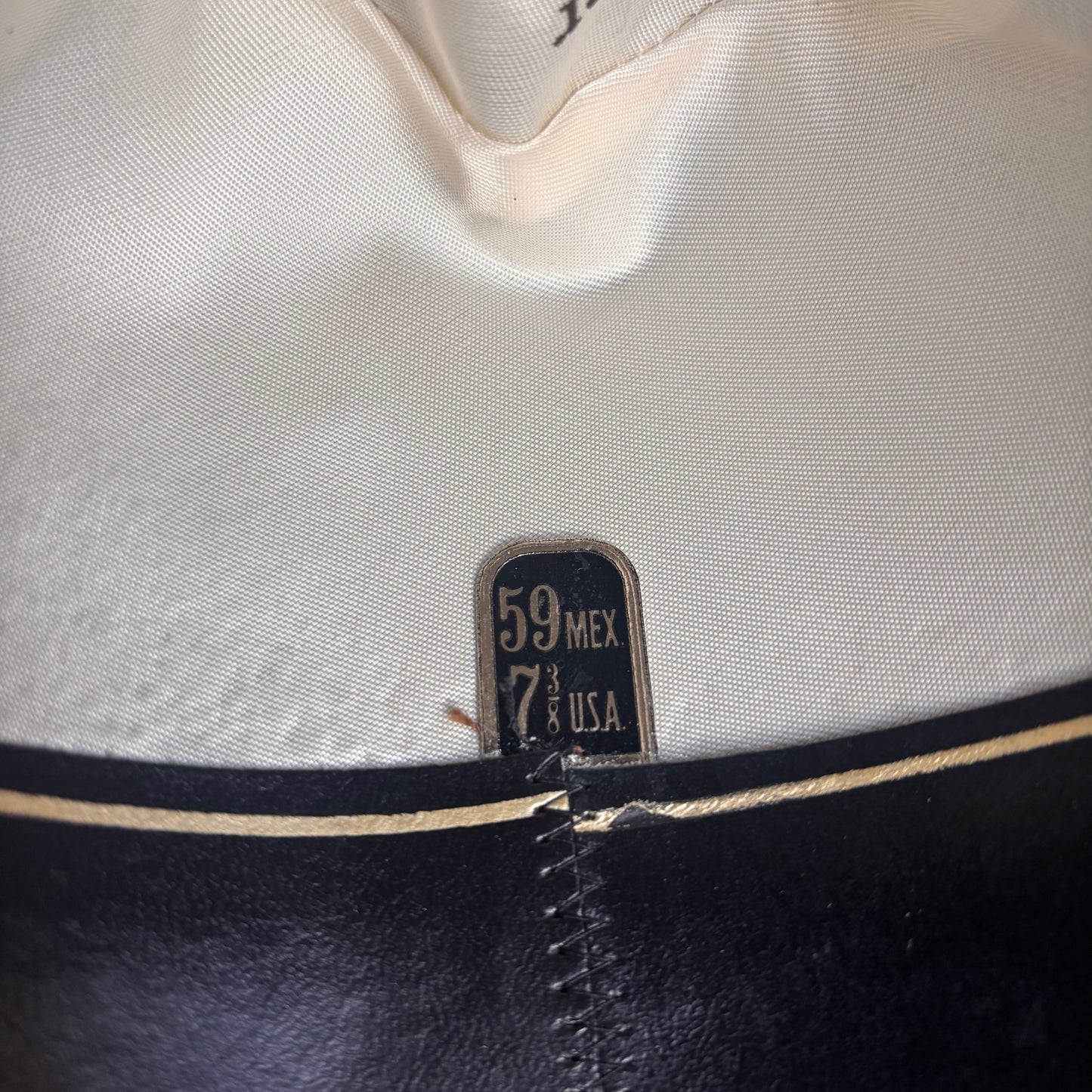 Vintage Beige Wool Hat