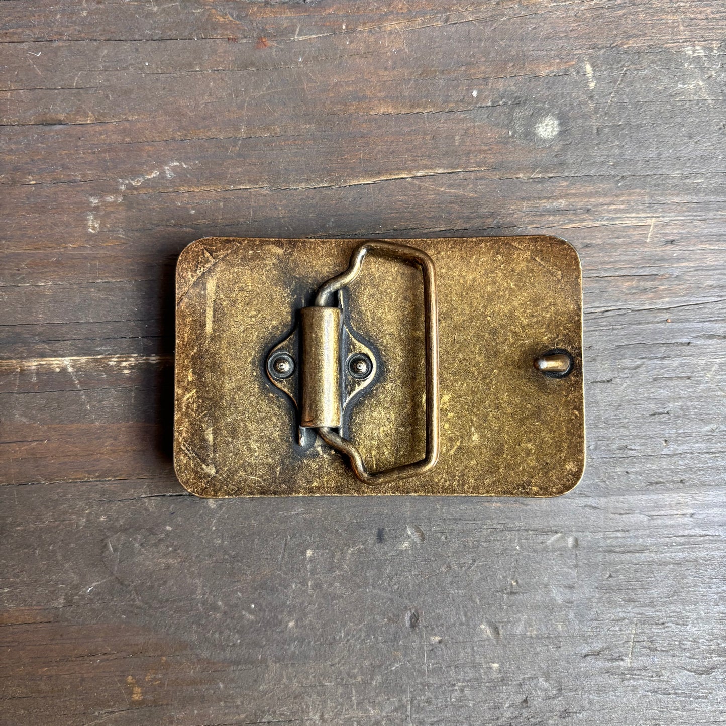 Handmade Wood Colorado Flag Belt Buckle