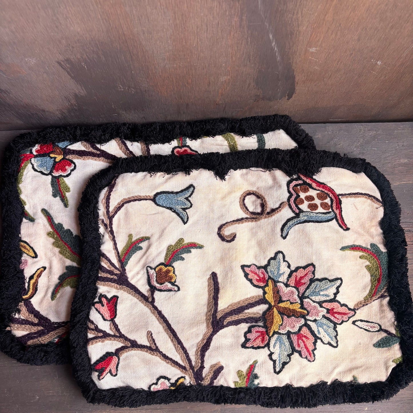 Embroidered Floral Pillow Shams (set of 2)