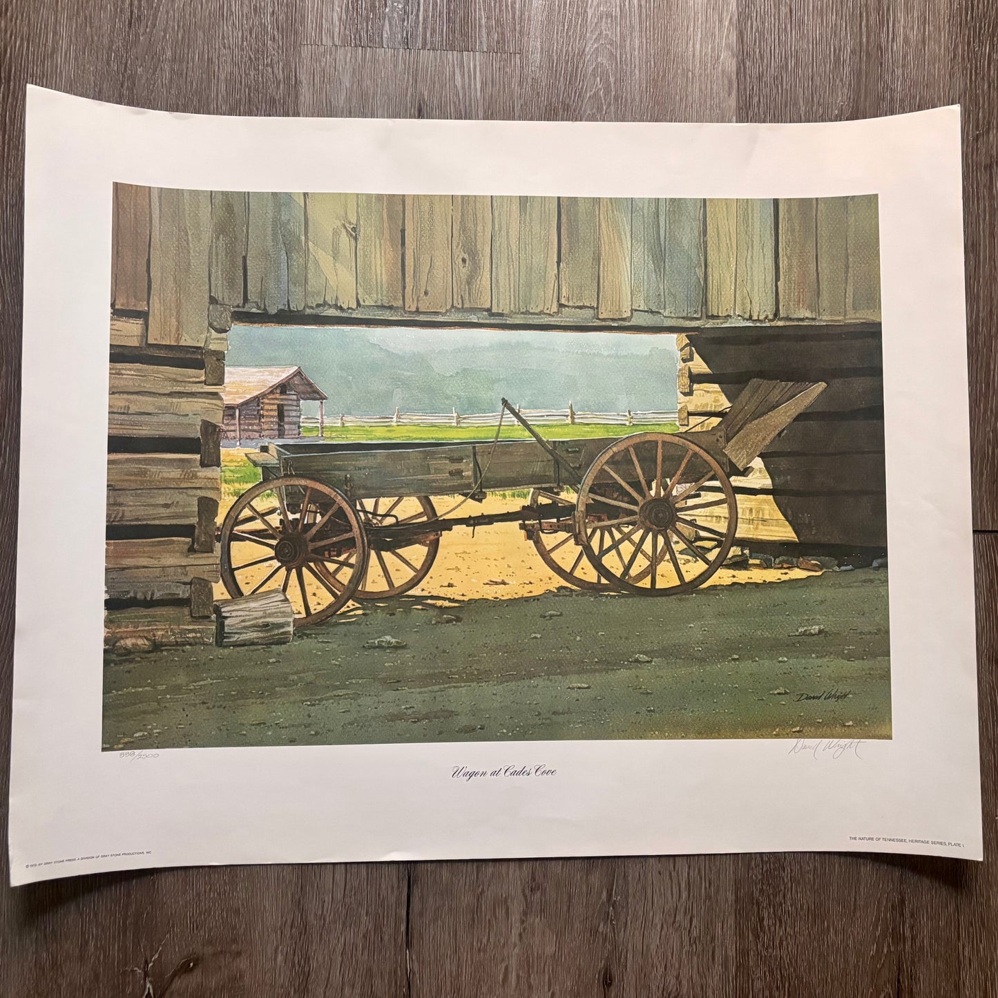 Limited Edition Signed David Wright Lithograph