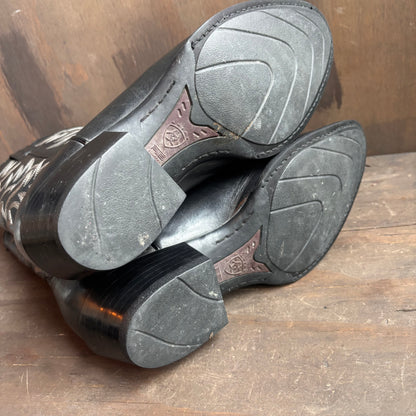 Ariat Black Silver Toe Boot