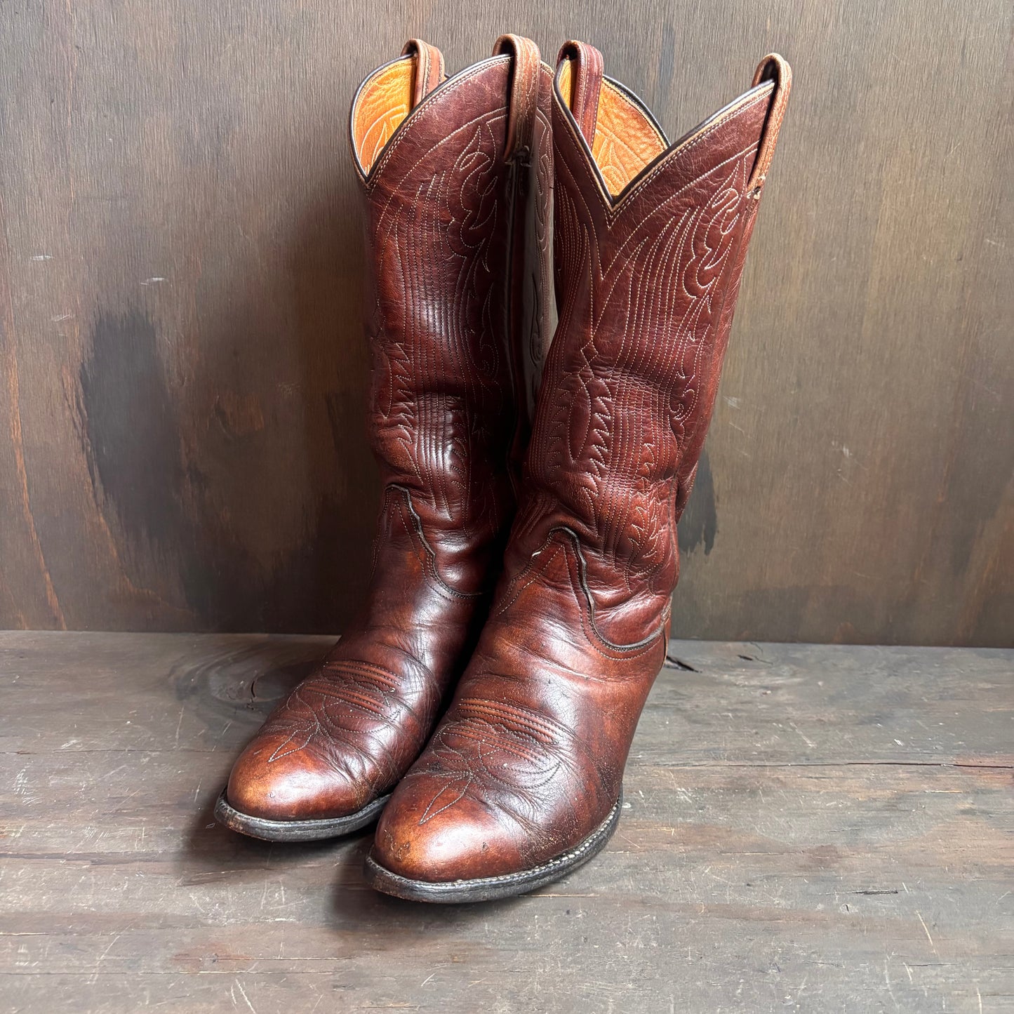Vintage Tony Lama Brown Boots