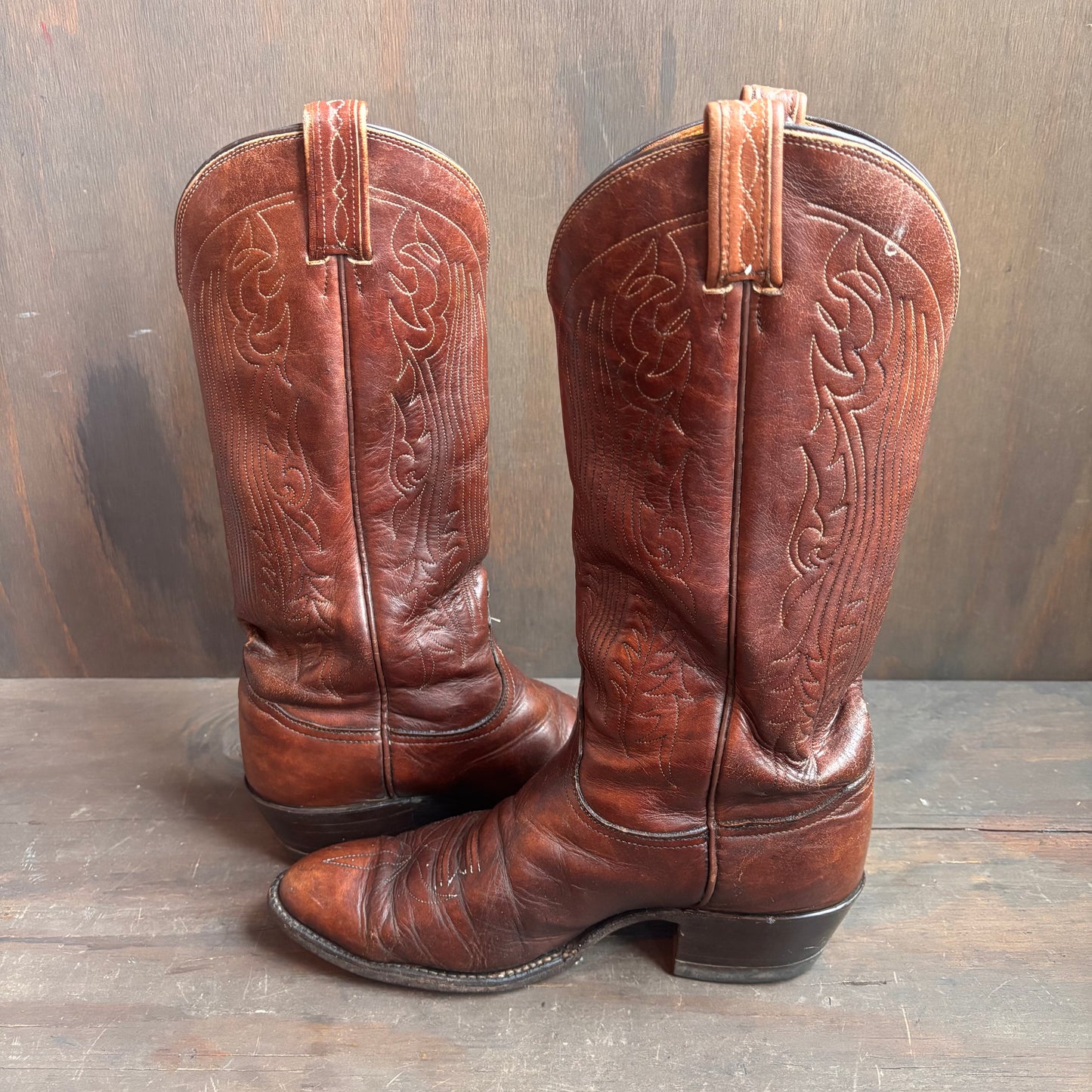 Vintage Tony Lama Brown Boots