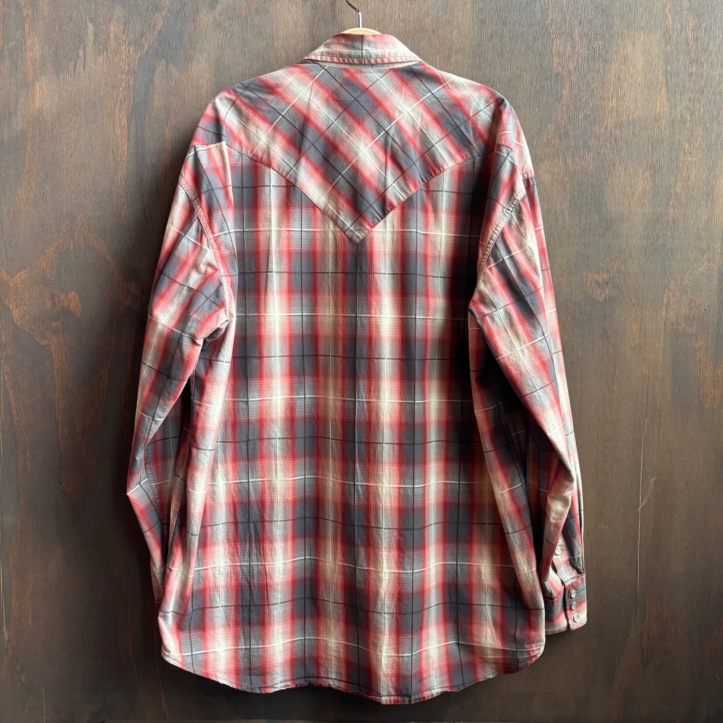 Stetson Red Plaid Pearl Snap