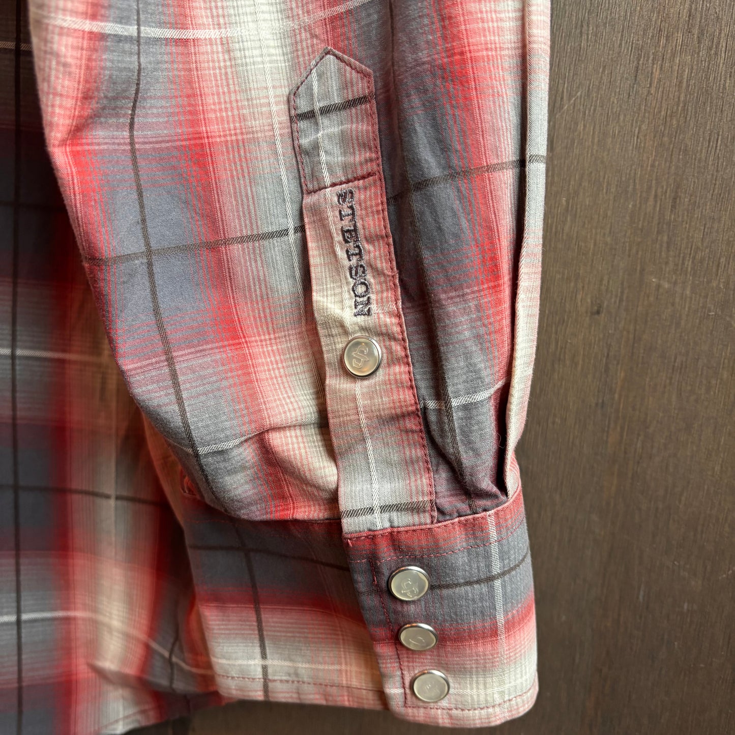 Stetson Red Plaid Pearl Snap