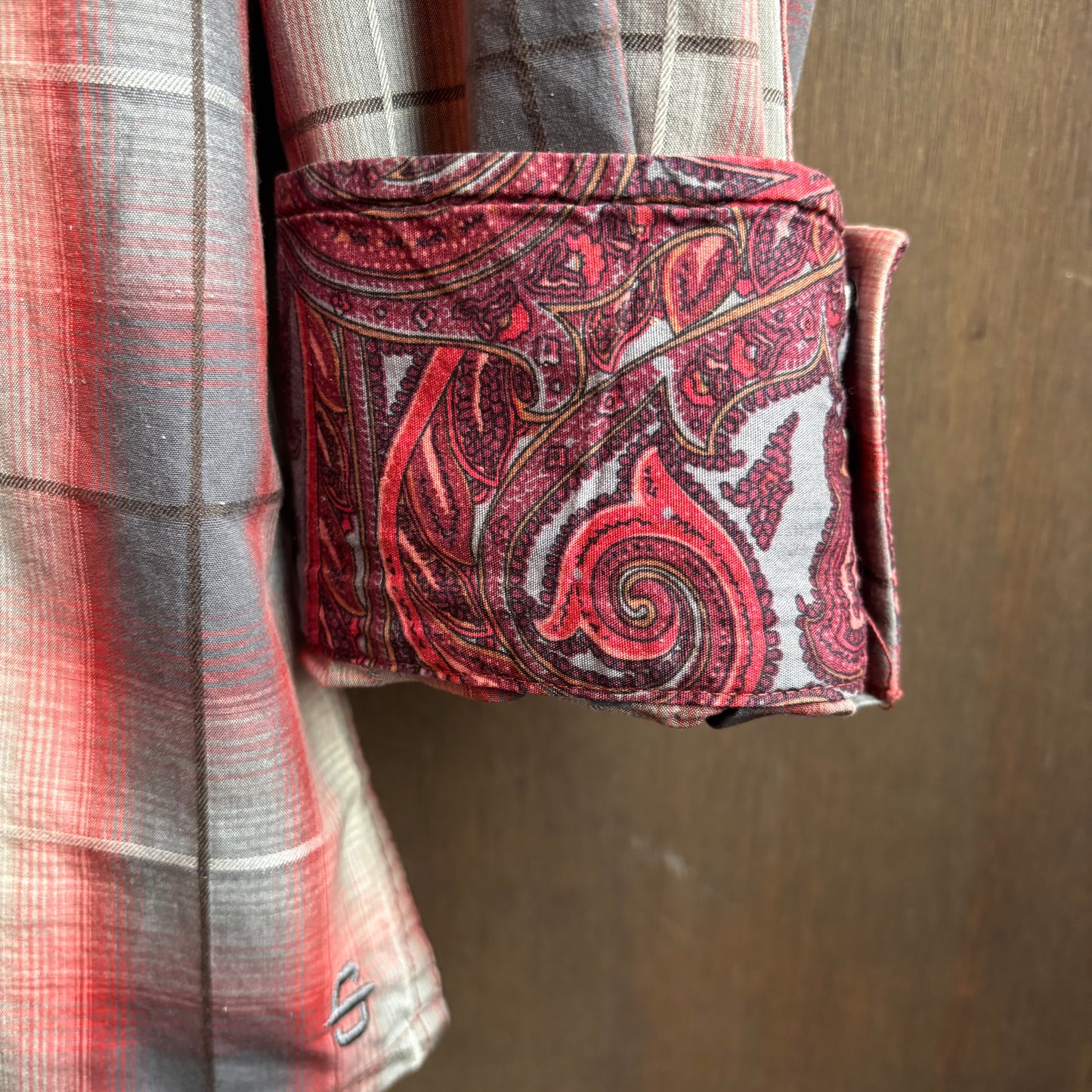 Stetson Red Plaid Pearl Snap