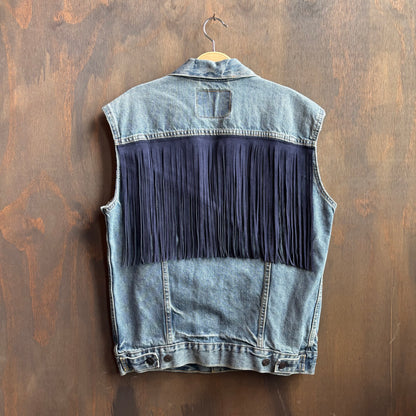 Out of the Blue Vintage Levi's Fringed Denim Vest